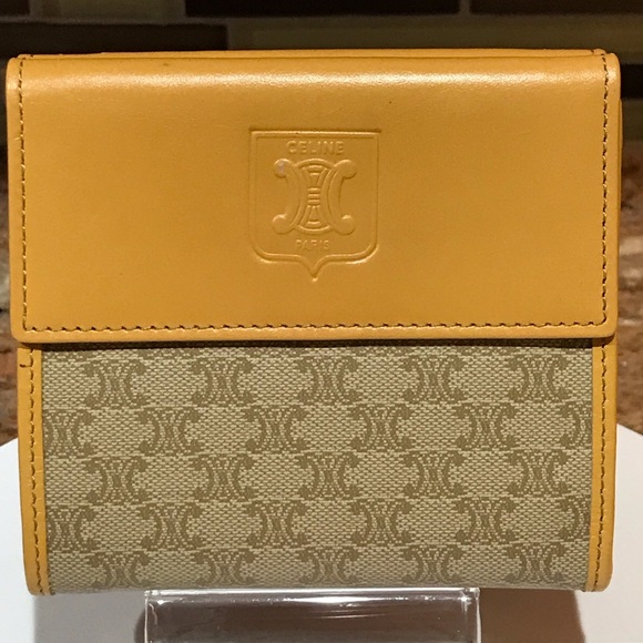 CELINE Signature Macadam Trifold Wallet π§‘ - Picture 1 of 16